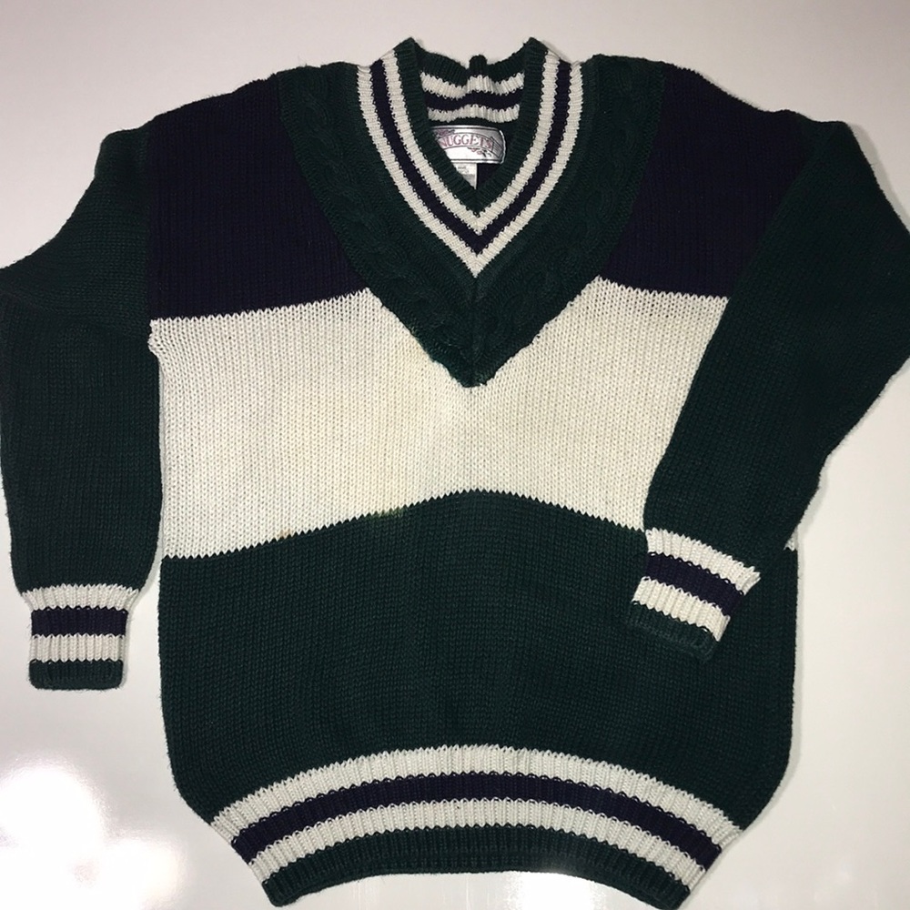 Vintage Nuggets Varsity Sweater Green,Blue & White Size Small 90s era